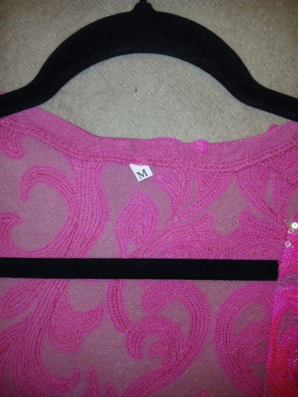 Pink sequin duster - Picture 2 of 7